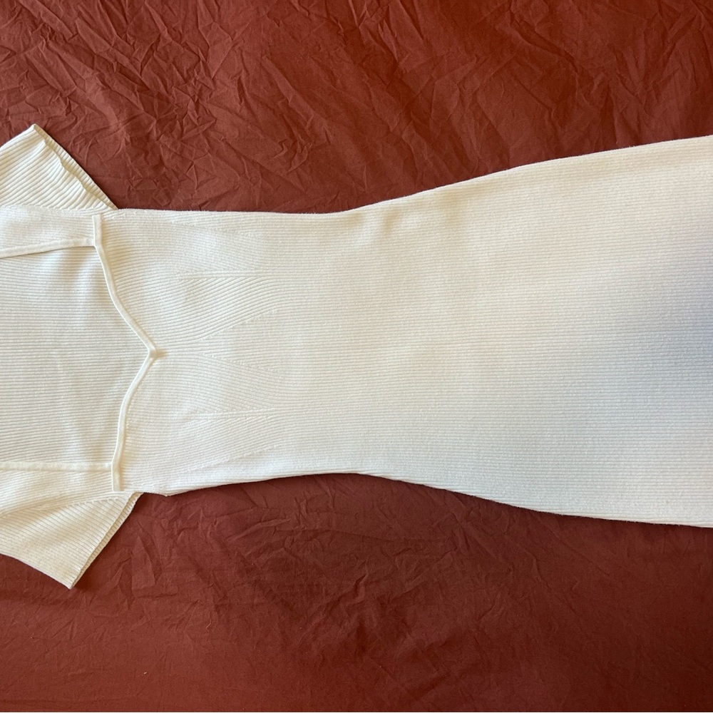 Reformation Cream Midi Dress